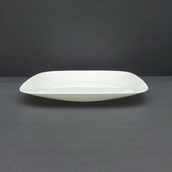 Corelle Pure White Luncheon Plates Corning White Square Wide Rim Lunch Plates - Picture 3 of 5